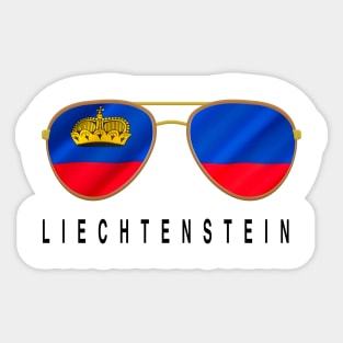 Liechtenstein Sunglasses, Liechtenstein Flag, Liechtenstein gift ,  Liechtensteiner , Sticker